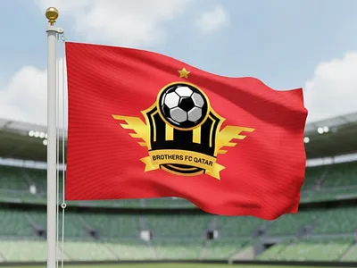 Football Club Flag Design brandidentity clubidentity creativedesign flagdesign footballdesign graphicdesign soccerclub sportsbranding teamflag