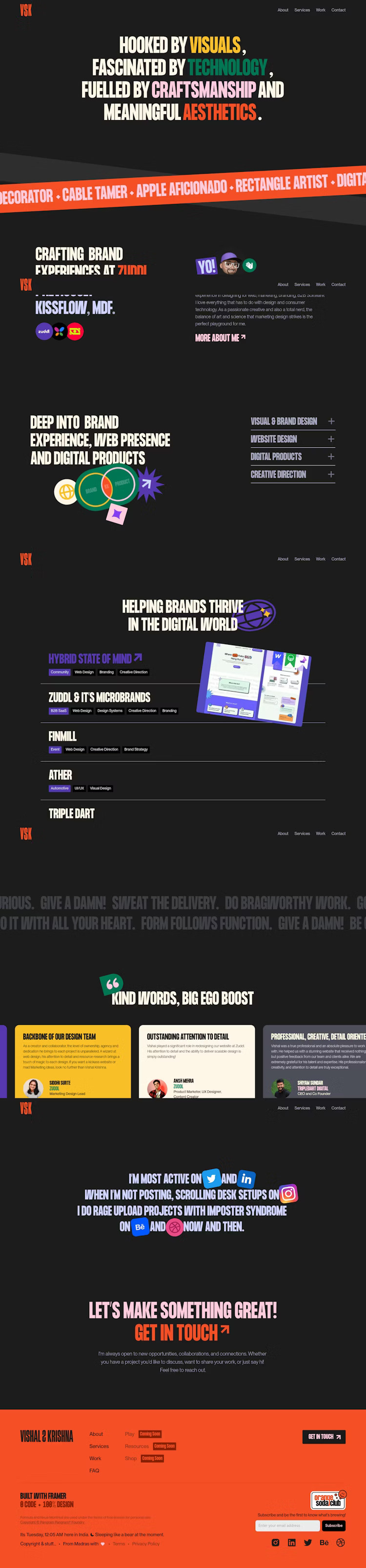 VSK - Landing brand identity integration branding design graphic design illustration interaction design ui ux