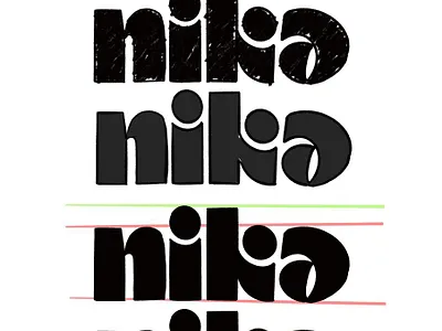 Criação do logotype Nika graphic design identidade visual logotipo marca tipografia