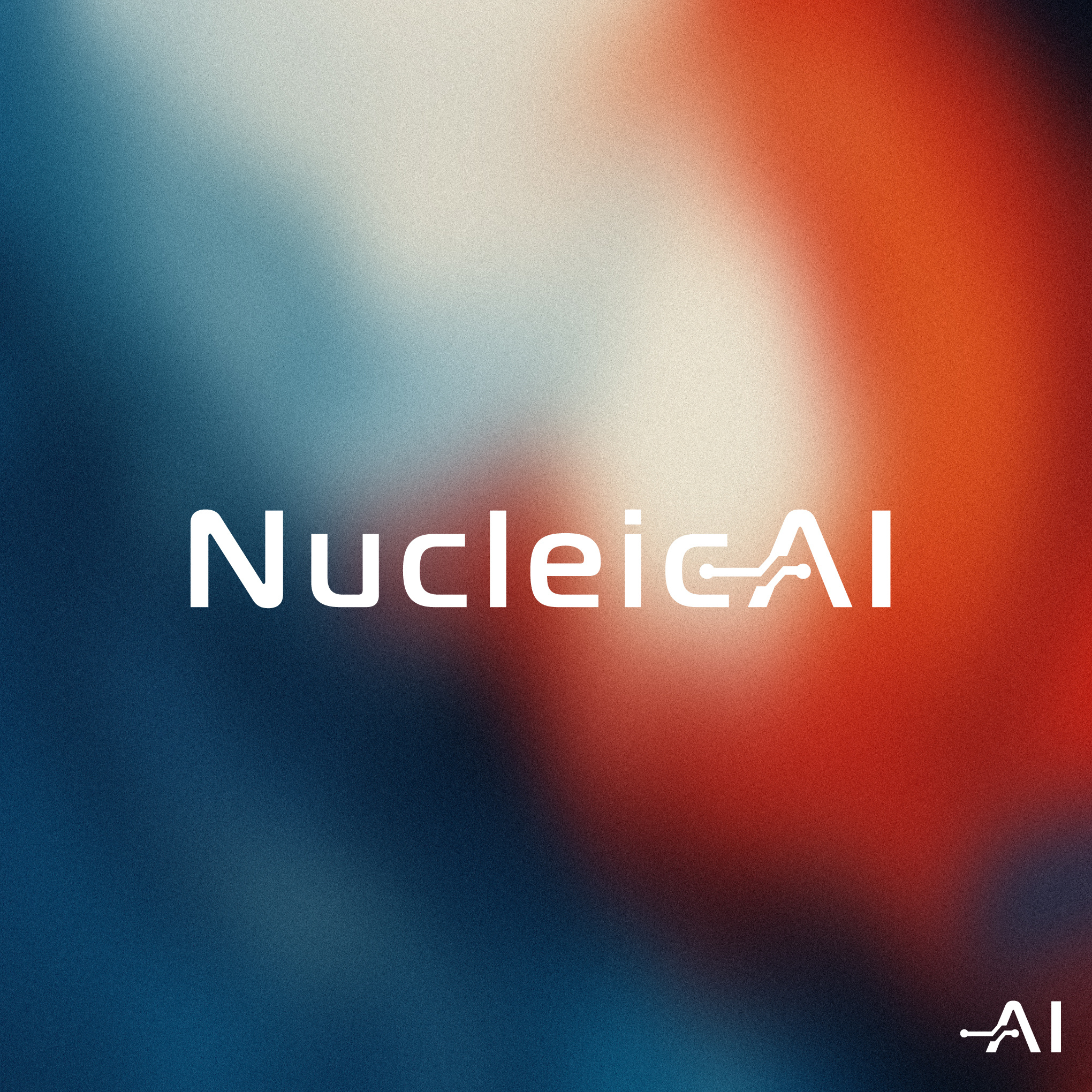 NucleicAI Modern Logo Design ai branding automation brand design brand identity branding digital branding figma flat design futuristic identity system illustrator logo logotype minimalist modern logo startup symbol tech logo typography visual identity