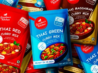 Thai Curry Mix Packaging Design | FMCG Food Label curry mix curry mix design curry mix packaging design fmcg design fmcg packaging fmcg packaging design fmcg product design food label design food packaging food packaging design label label design packaging packaging design pouch design pouch label pouch label design pouch packaging pouch packaging design product label