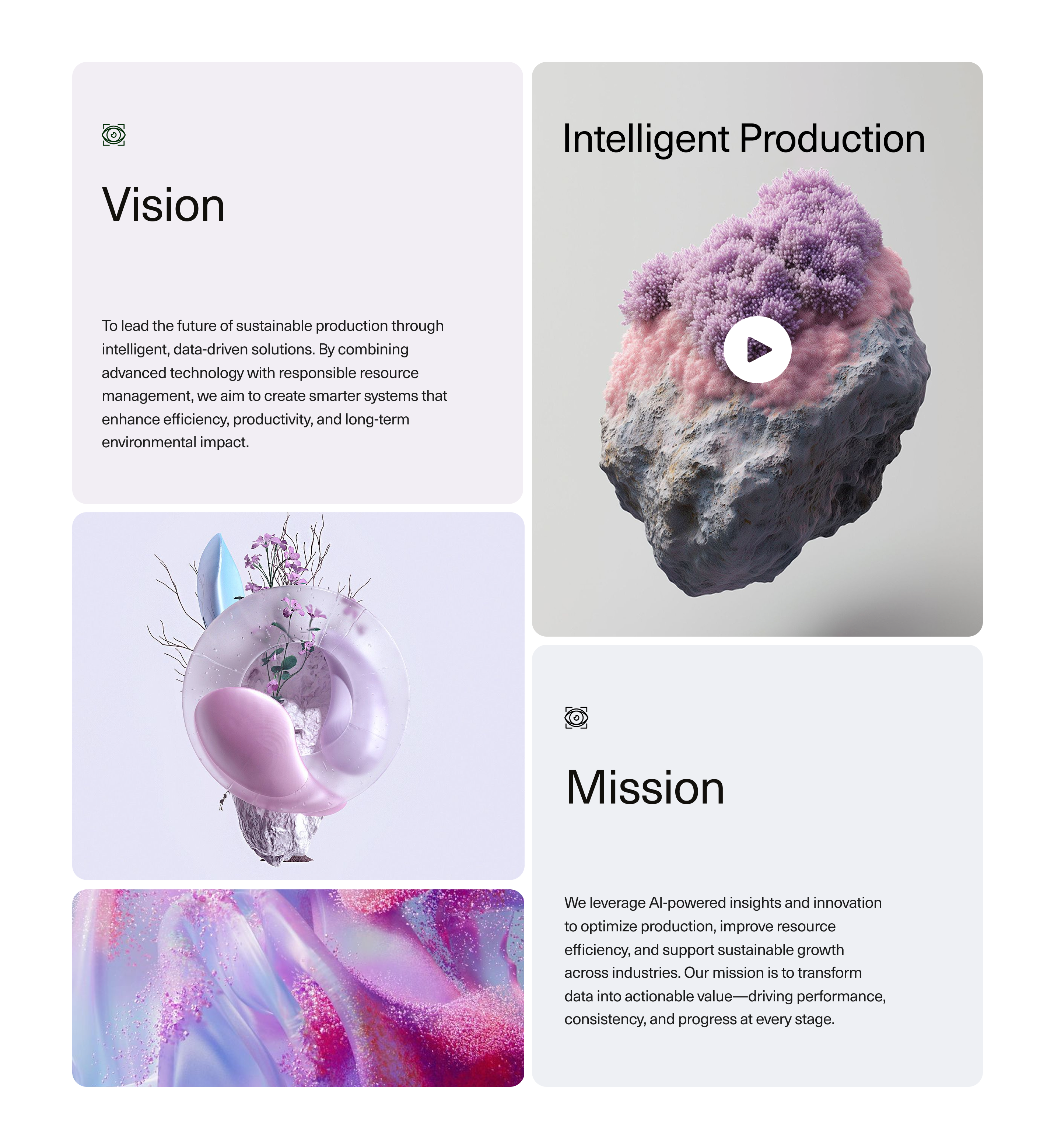 Vision ai branding clean concept creative design illustration layout typography ui ux