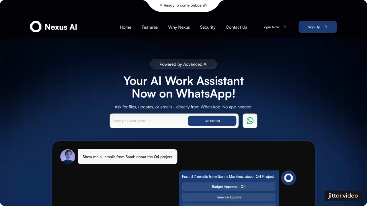 Example of Website Landing Page UI UX Design 