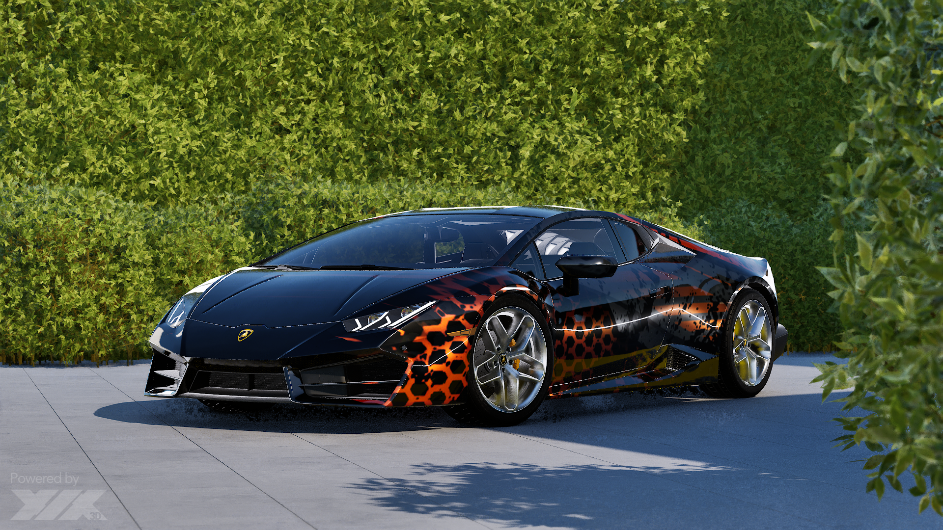 PVSS Huricane Full Wrap - Sweeeeeeet Sauce! flexi graphic design lambo wrap provinylsignshop pvss vinyl wrap designer zeno