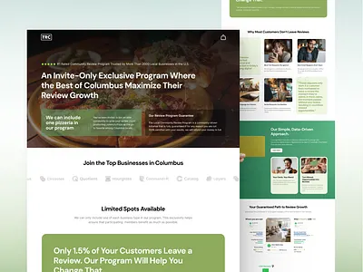 Landing Page Concept for SaaS Company - The Review Card design graphic design landing page marketing website ui ui design ux ux design web design website design