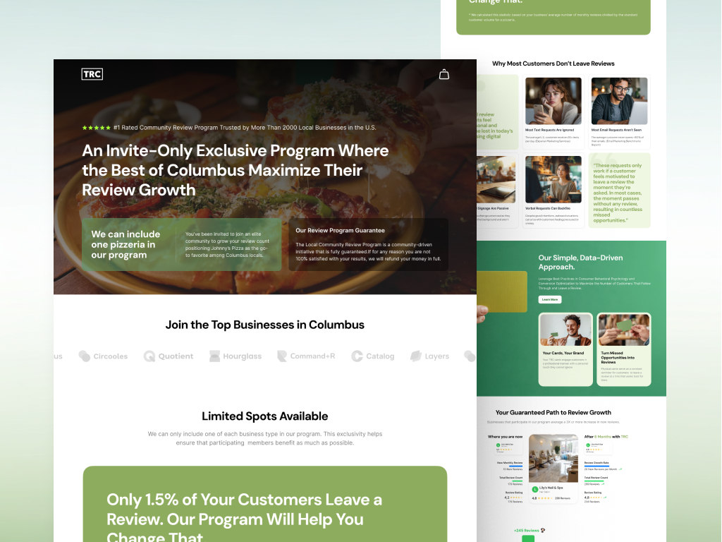 Example of Website Design (UI/UX, Figma Ready)