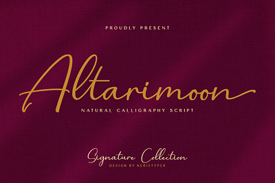 Altarimoon artistic authentic branding brush calligraphy design expressive flow handwriting handwritten illustration logo natural organic retro script ui vintage wedding