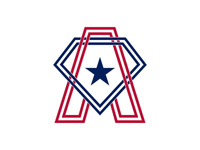 Letter A Diamond American Style Logo aaa american diamond letter line luxury modern star style symbol