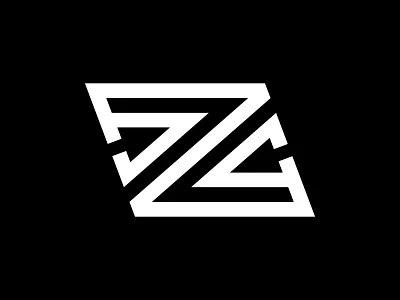 Letter Z With Twin Arrow Logo arrow geometric letter logo minimal modern monogram symbol twin zzz