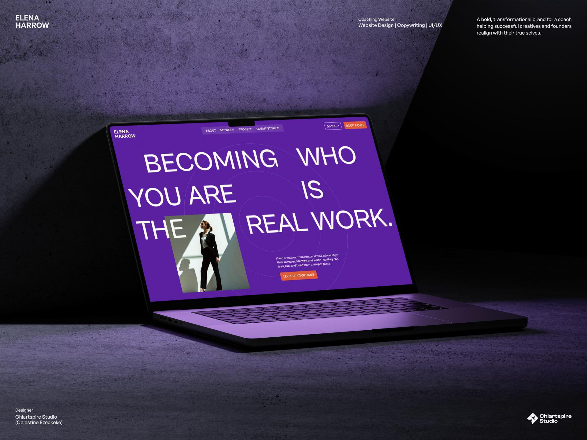 Elena Harrow — Personal Coaching Website branding coach coaching coaching website design graphic design ui uiux ux web design website website design