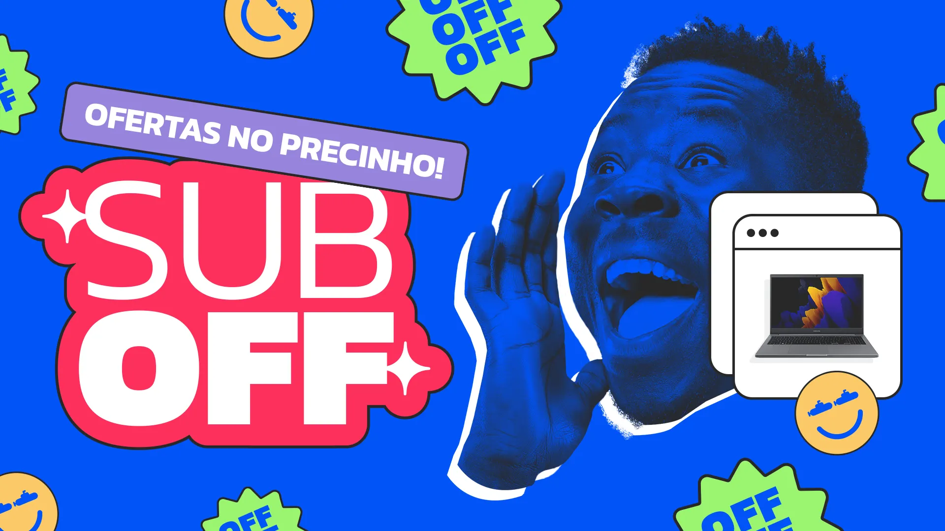 Submarino — Campanha SUBOFF adobe photoshop branding graphic design illustration marketing vector