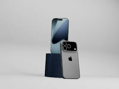 3d Minimal Power of iPhone 17 3d blender branding graphic design