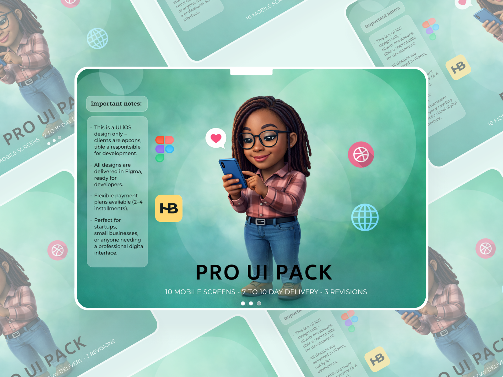 Example of 📦 Pro Pack— “Full Mobile App Concept”