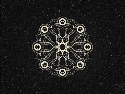 Symmetry & Energy ✦ Mandala chakra connection east energy festival geometric illustration inside insight introspective logo logodesign logotype mandala mantram meditation symmetry transcedental
