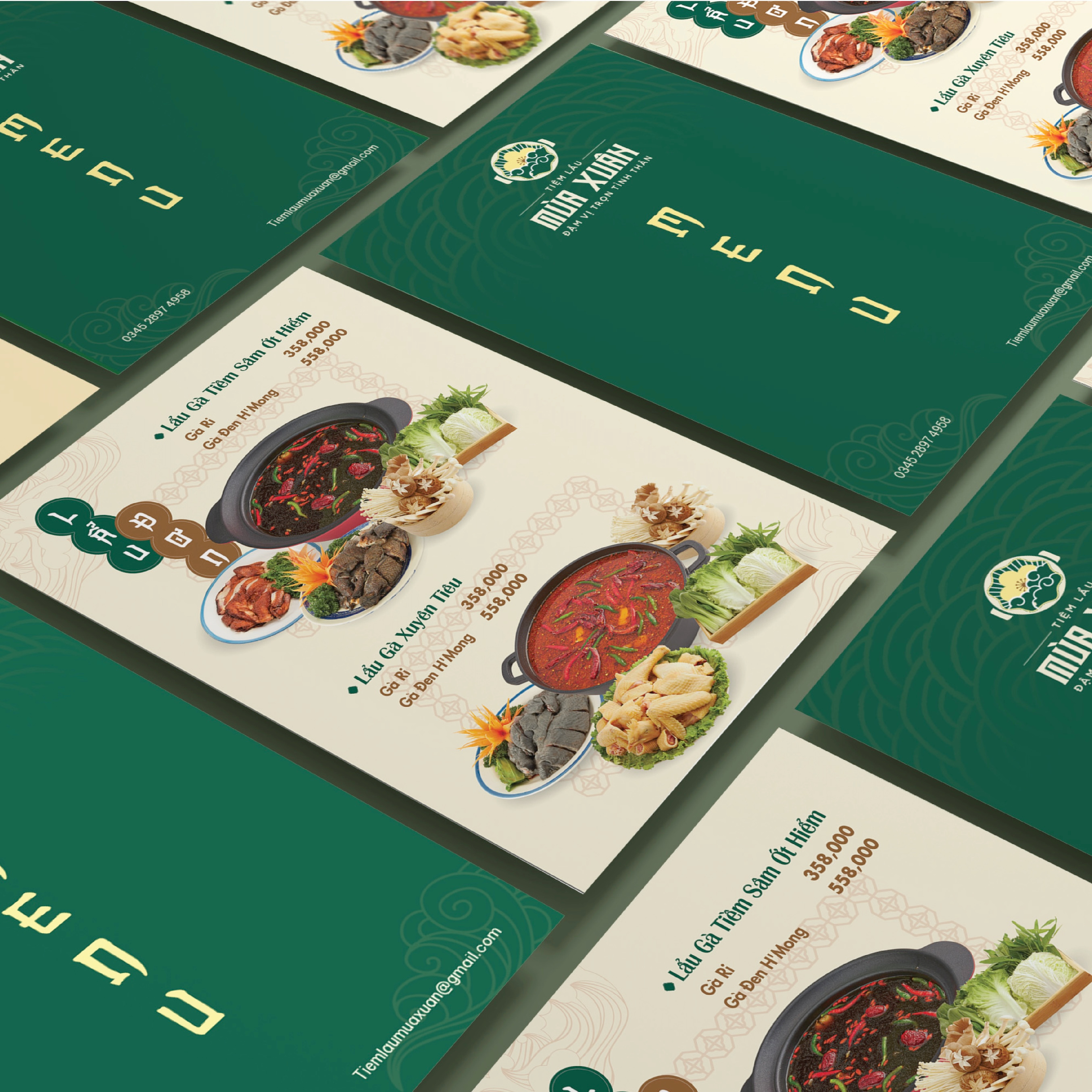 TIỆM LẨU MÙA XUÂN BRAND IDENTITY branding design graphic design illustration logo logo design