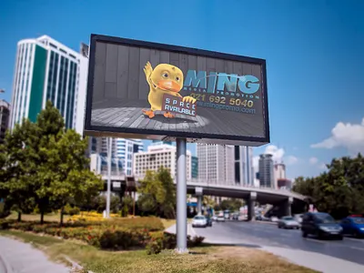 Ad for OOH Display | MING 3d animation branding character ooh display
