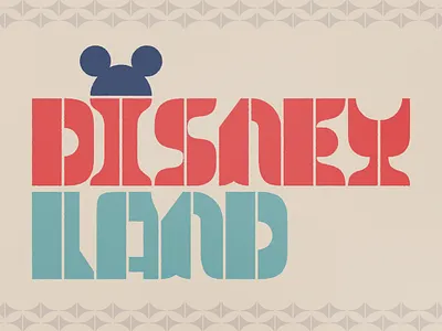 Disneyland disney disneyland graphic design illustration logo