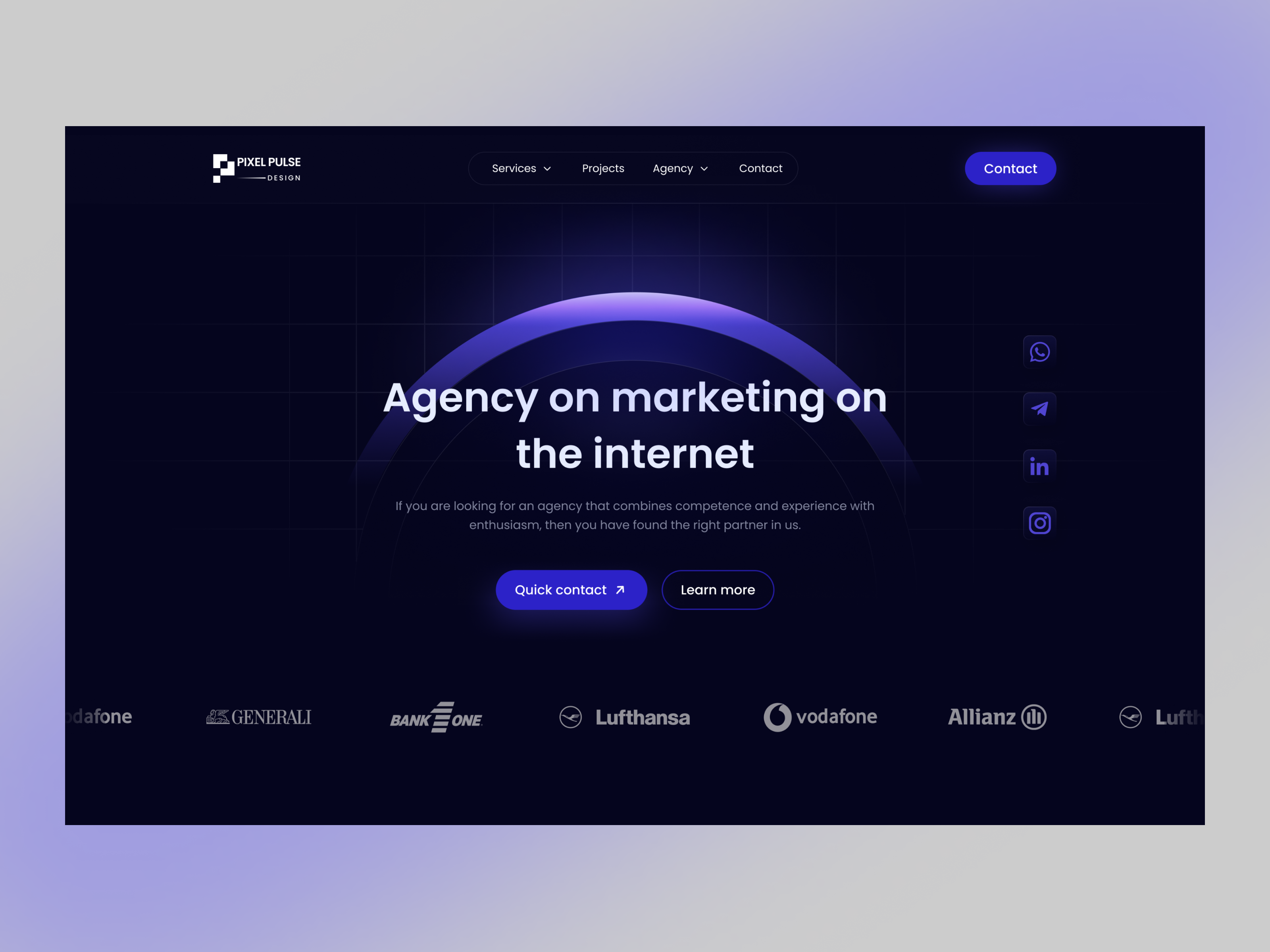 Agency Website agency agency design agency hero agency landing page agency ui agency uiux agency website ai agency animation creative agency dark website design digital agency graphic design hero marketing agency marketing website visual website website