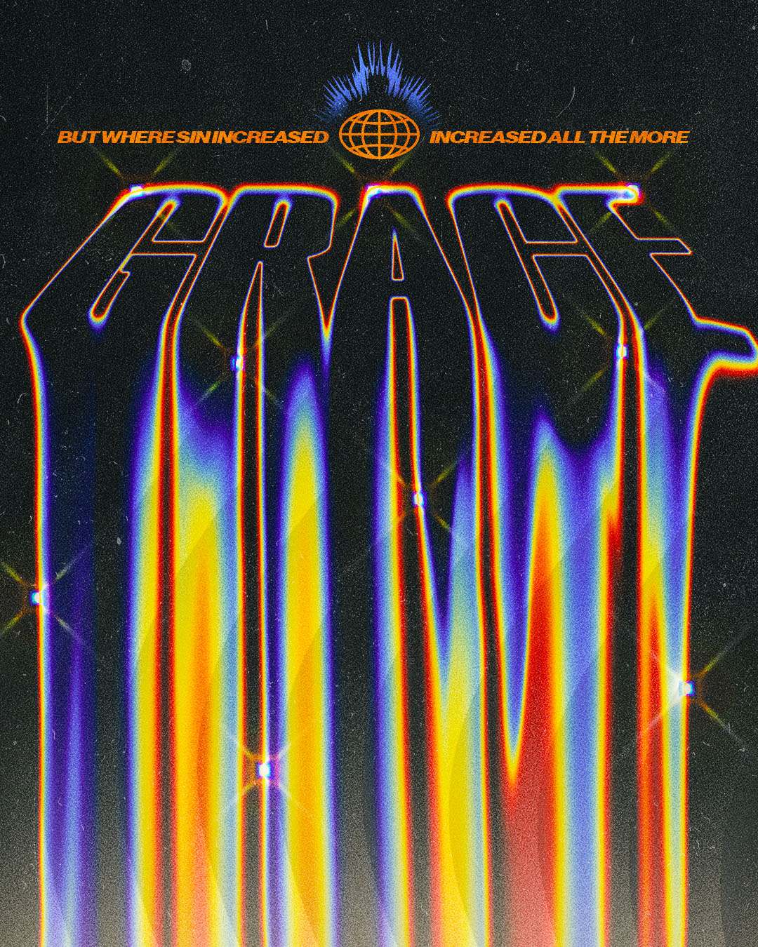 Grace | Christian Poster christian church editorial design god graphic design lettering poster sermon social media type design