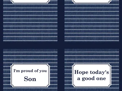Blue Basket basket blue classic dad design fathers day frame greeting card masculine navy seemless simple son well wishes white