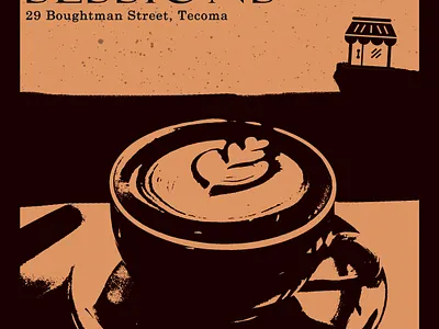 Cafe shop advertisement poster advertisement cafe cafe advertisment flyer graphic design minimal poster