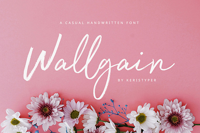 Wallgain branding brush dapper design elegant handwritten illustration logo modern personal quick refined retro rustic script signature stylish vintage wedding