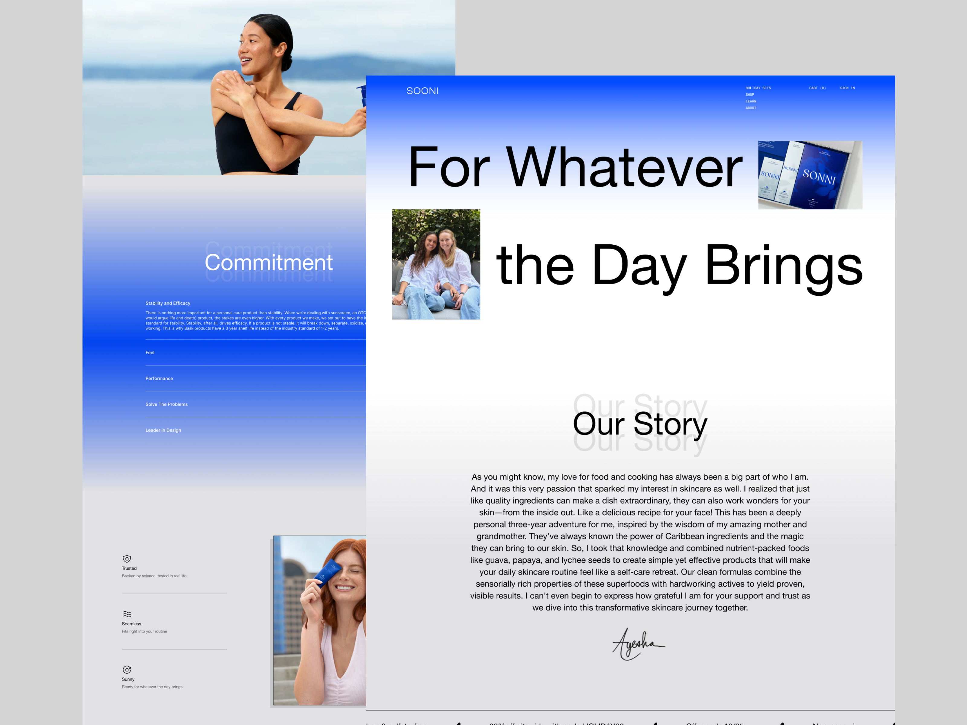 About - Checkout - SOONI design product ui ux web