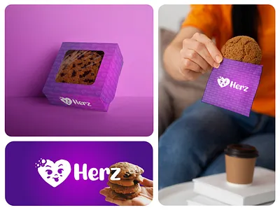 Herz Brand Identity & Packaging brand identity branding cookie logo cookie packaging food and beverage label label packaging logo packagedesign packaging packagingdesign product packaging visual identity web design