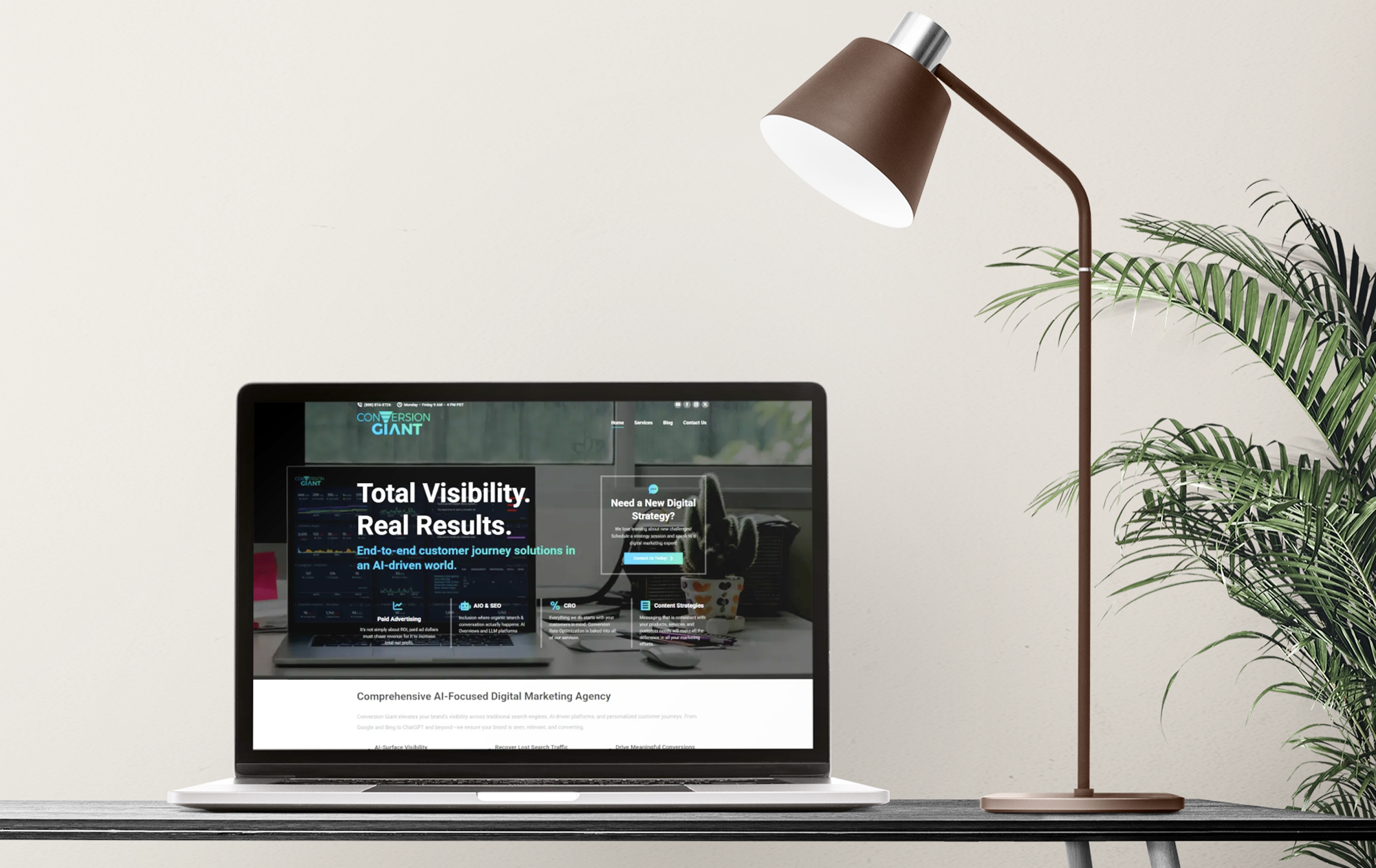 AI-Driven IT Solutions Website : Conversion Giant ai ai solutions website homepage it solutions website it website landing page mohali ui website