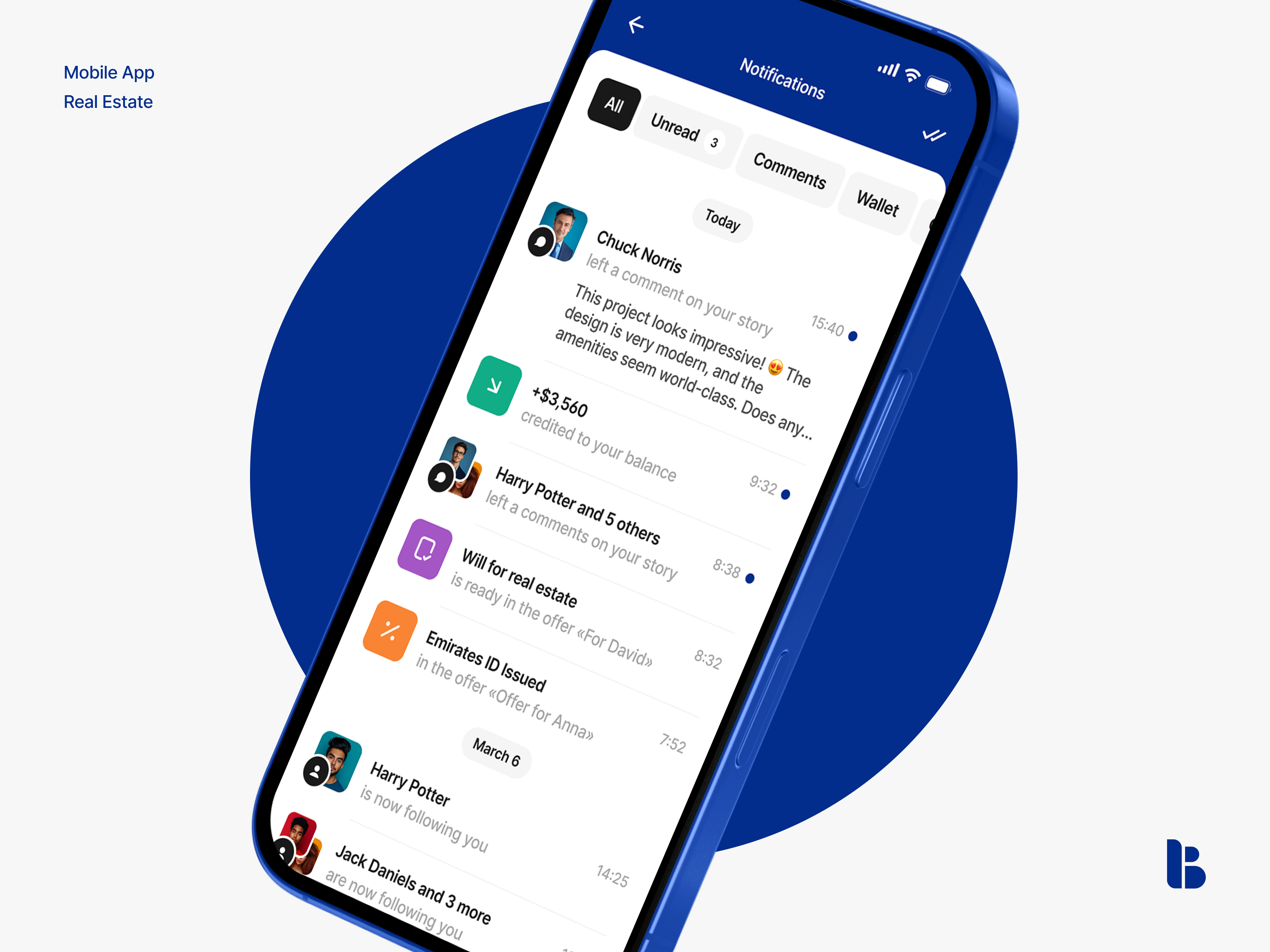 Behomes • Notifications app design notifications product design real estate ui
