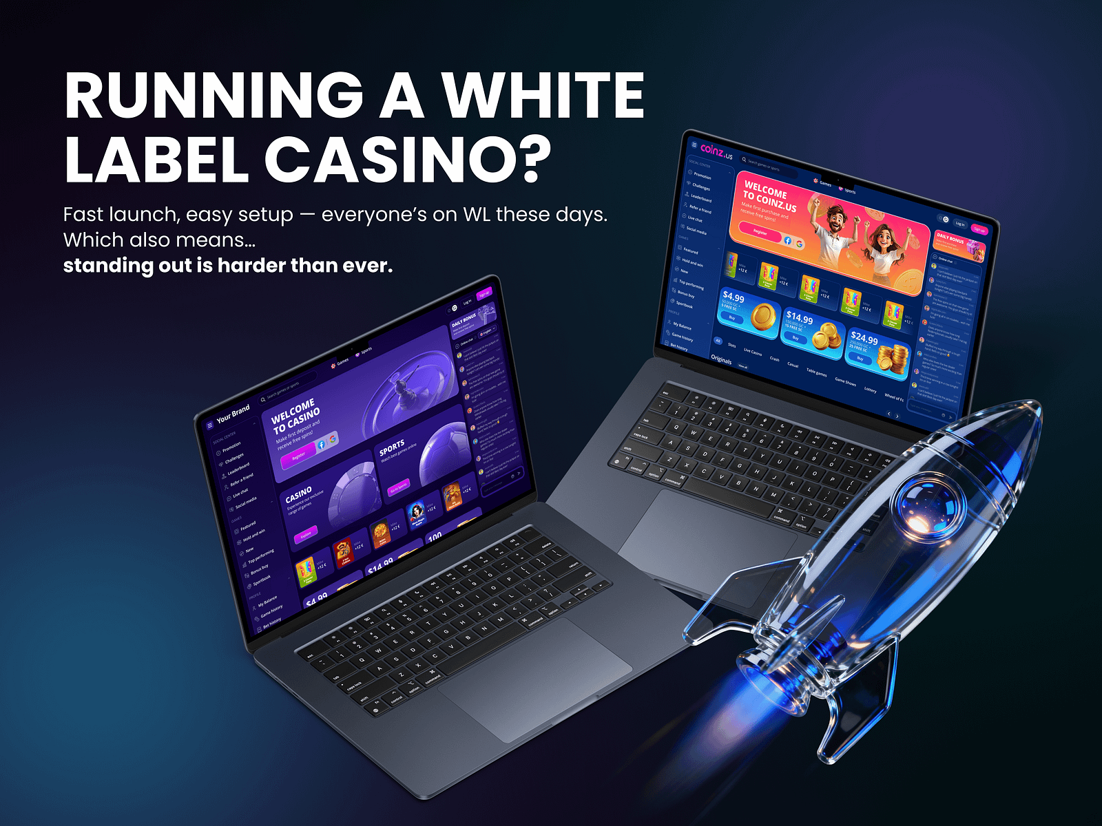 White Label Custom Design and Branding by Vlad for ClefDev on Dribbble