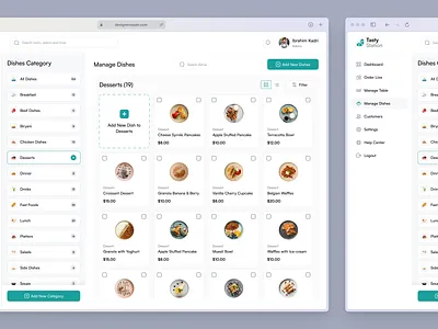 Restaurant POS System - Manage Dishes bakery cloud kitchen cloud kitchen pos erp pos pos pos for restaurants pos system pos system cahsier restaurant pos system restaurant software restaurent app restaurent dashboard restaurent landingpage restaurent pos restaurent saas restaurent web app restaurent website saas uiux design uiux design web design