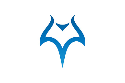 Blue Manta Ray Logo branding company brand logo company branding design graphic design logo modern vector