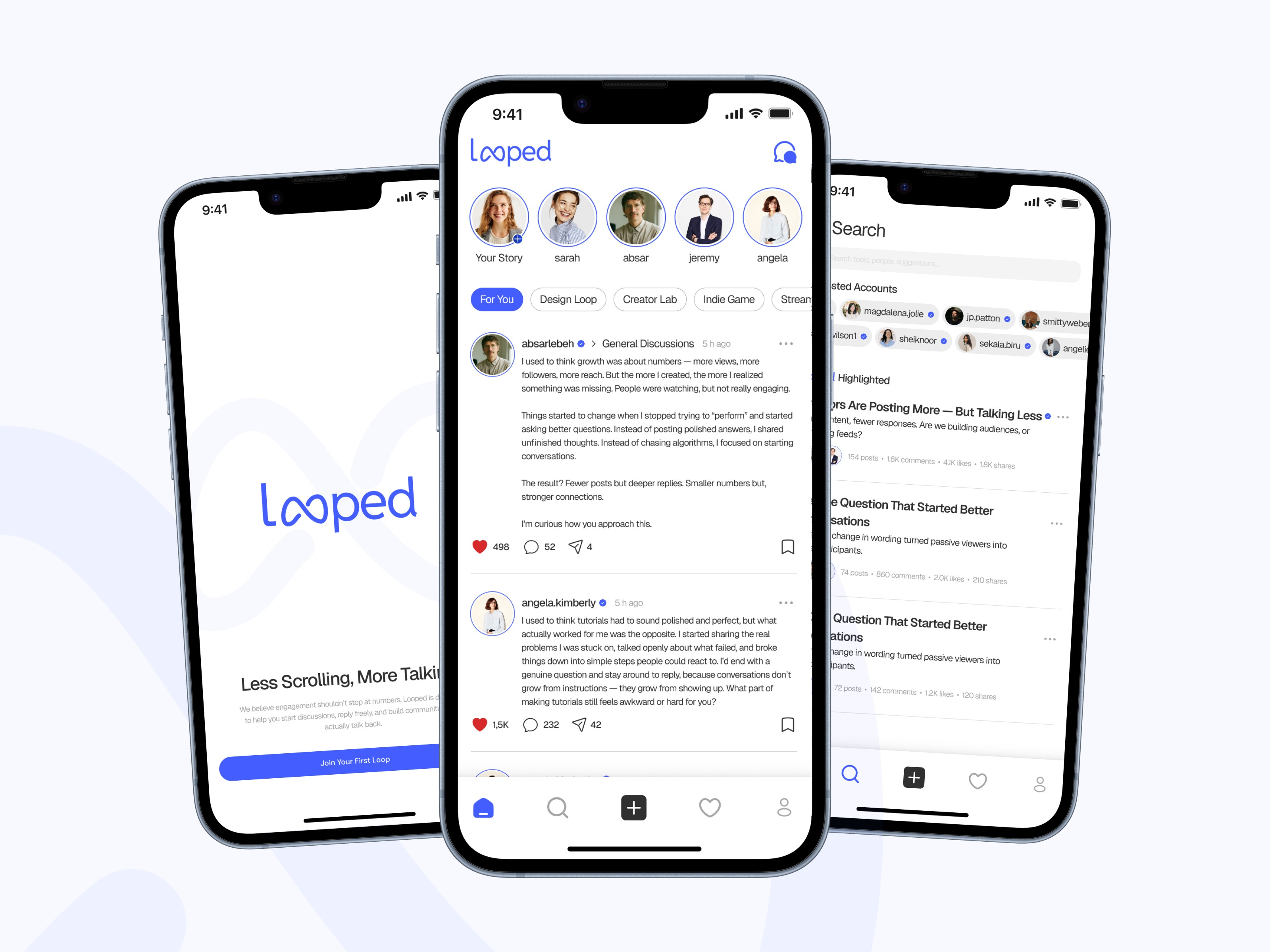 Looped App Looped – Social Media Creator IOS/Android Mobile App Platform by Latera ...