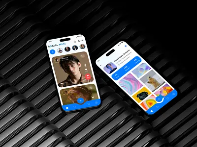 Social Media Mobile App UI — Modern Community Experience appdesign community creative designinspiration digitalproduct dribbble figma interface iosapp mobileapp mobileui modernui productdesign socialapp socialmedia startup technology uidesign userexperience uxdesign
