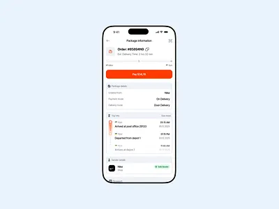 Parcel Tracking App – Mobile UI app branding dashboard delivery app design graphic design illustration ios app logistics logo mobile app mobile ui product design tracking app typography ui ui design ux ux design vector