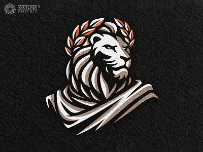 Ancient Roman Lion logo ancient empire logo ancient roman lion logo branding classical lion emblem imperial lion symbol laurel wreath lion logo legacy branding concept lion with laurel crown logo logo luxury brand identity majestic branding roman empire logo roman heraldic lion roman lion emblem roman power symbol status branding