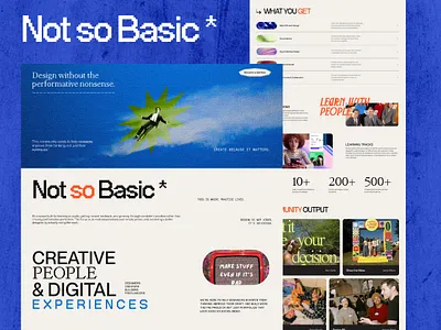 Not so Basic—Design Community Website branding community design design community graphic design landingpage ui web webdesign