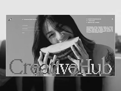 Creative Hub Website Footer - Minimal Webflow Design branding design graphic design illustration landing logo ui uiux web design webflow