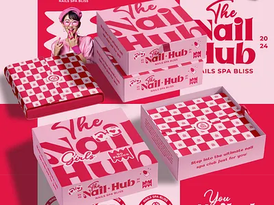 The Nail Hub | Nail Polish Branding & Packaging branding logo
