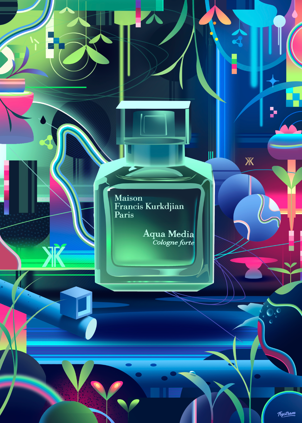Maison francis kurkdjian beautiful boutique brandillustration editorial editorialillustration france illustration lifestyle light luxury parfum perfume perfumeart