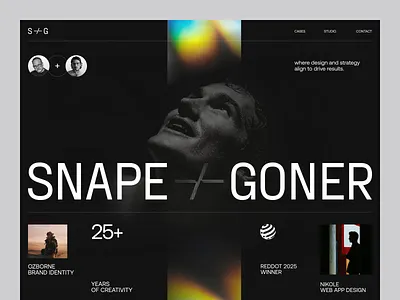 Website for a Design Studio ✦ Snape+Goner design interface product service startup ui ux web website