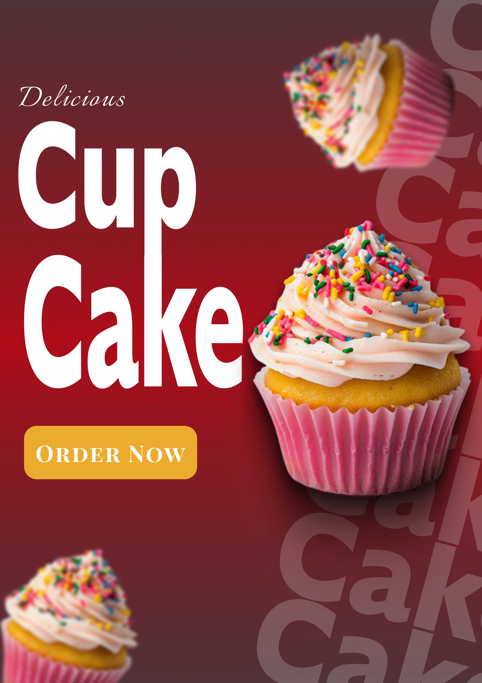 Cup-Cake Poster cupcakeposter figma figmaposter poster posterideas ui ux