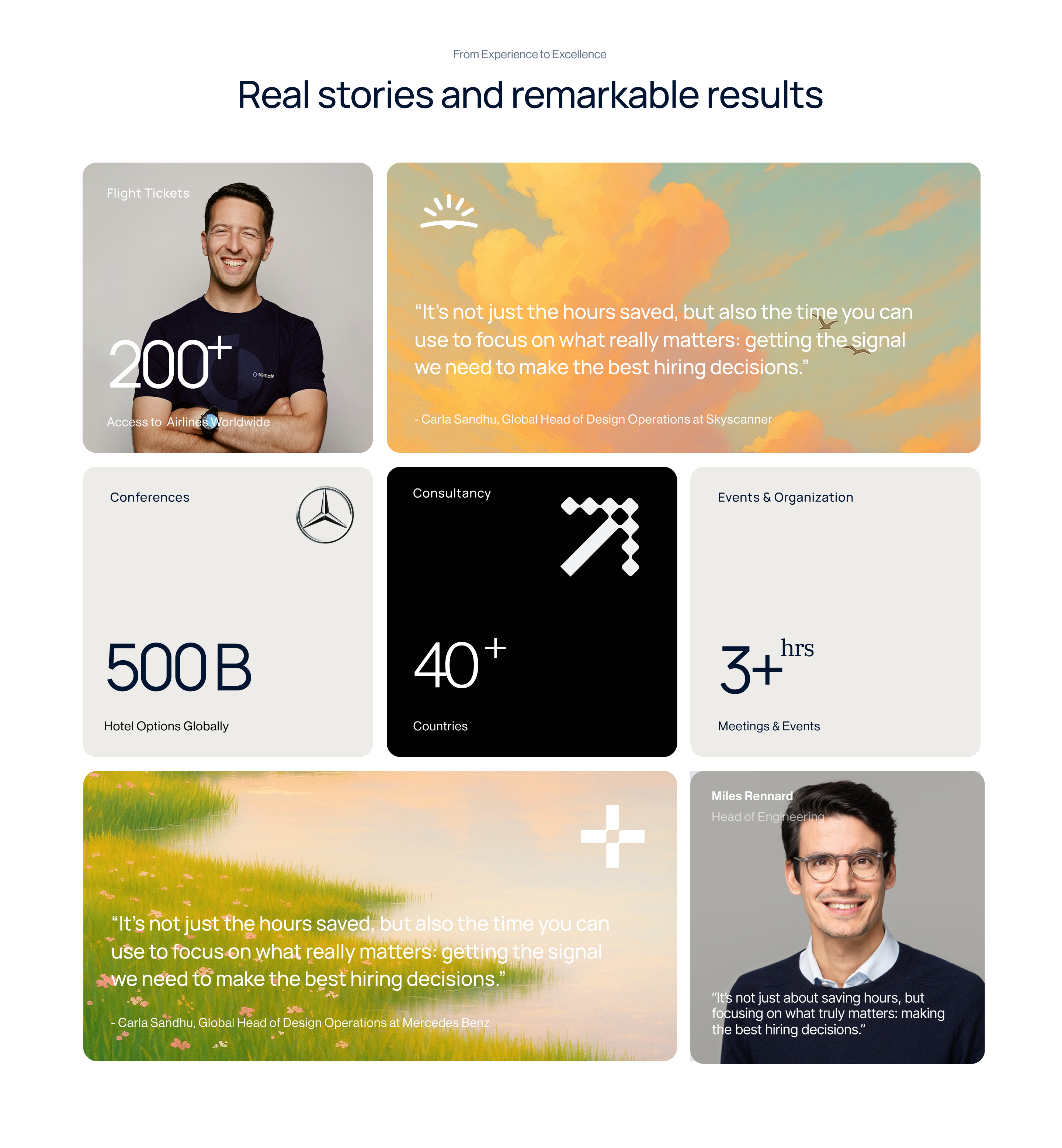Testimonials / Travelling branding clean concept creative design illustration layout typography ui ux