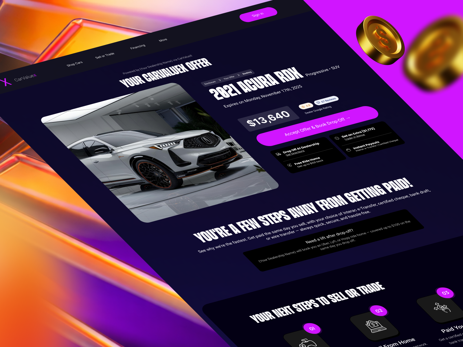 Example of Super Offer! Website Design Concept 