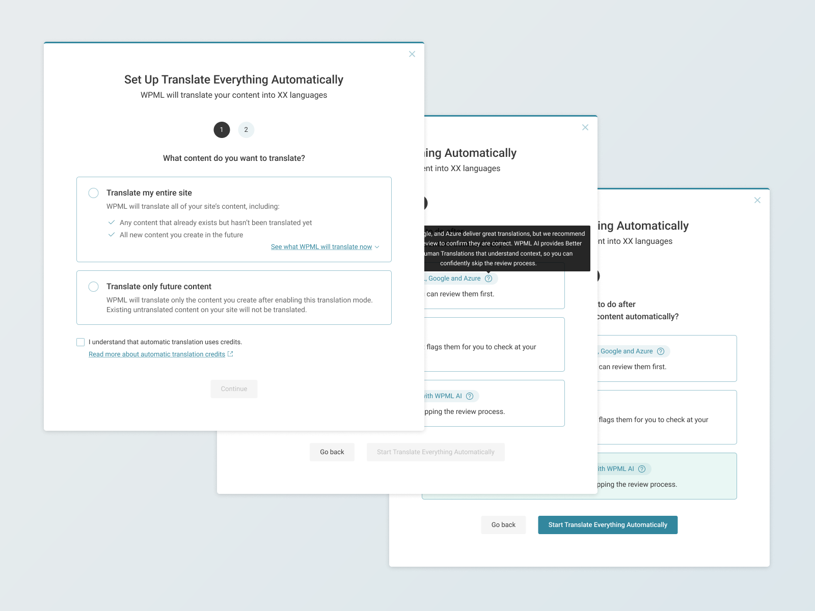 Onboarding for Automatic Translation