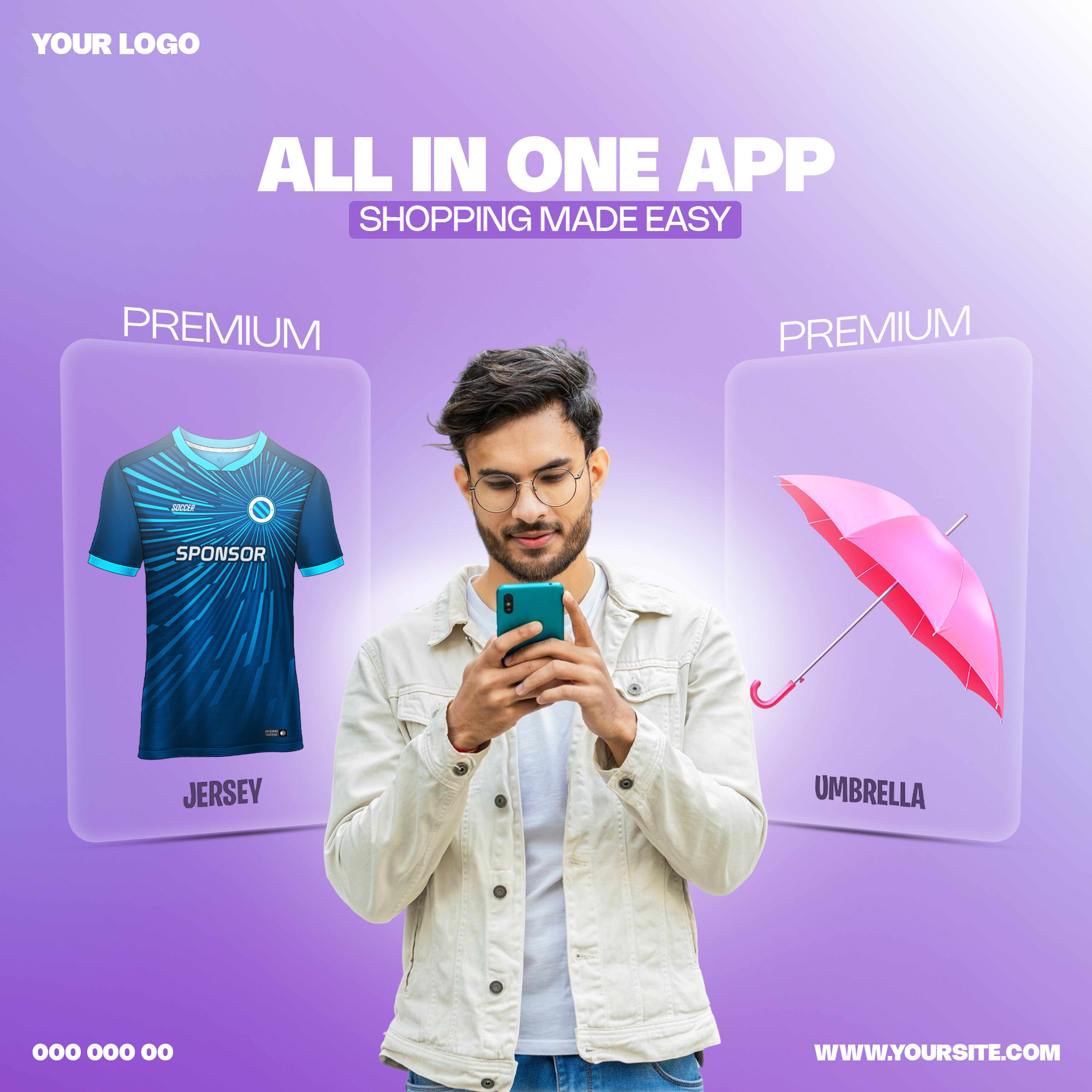 Social Media Post Design for Mobile App branding facebook graphic design instagram mobile app social media post