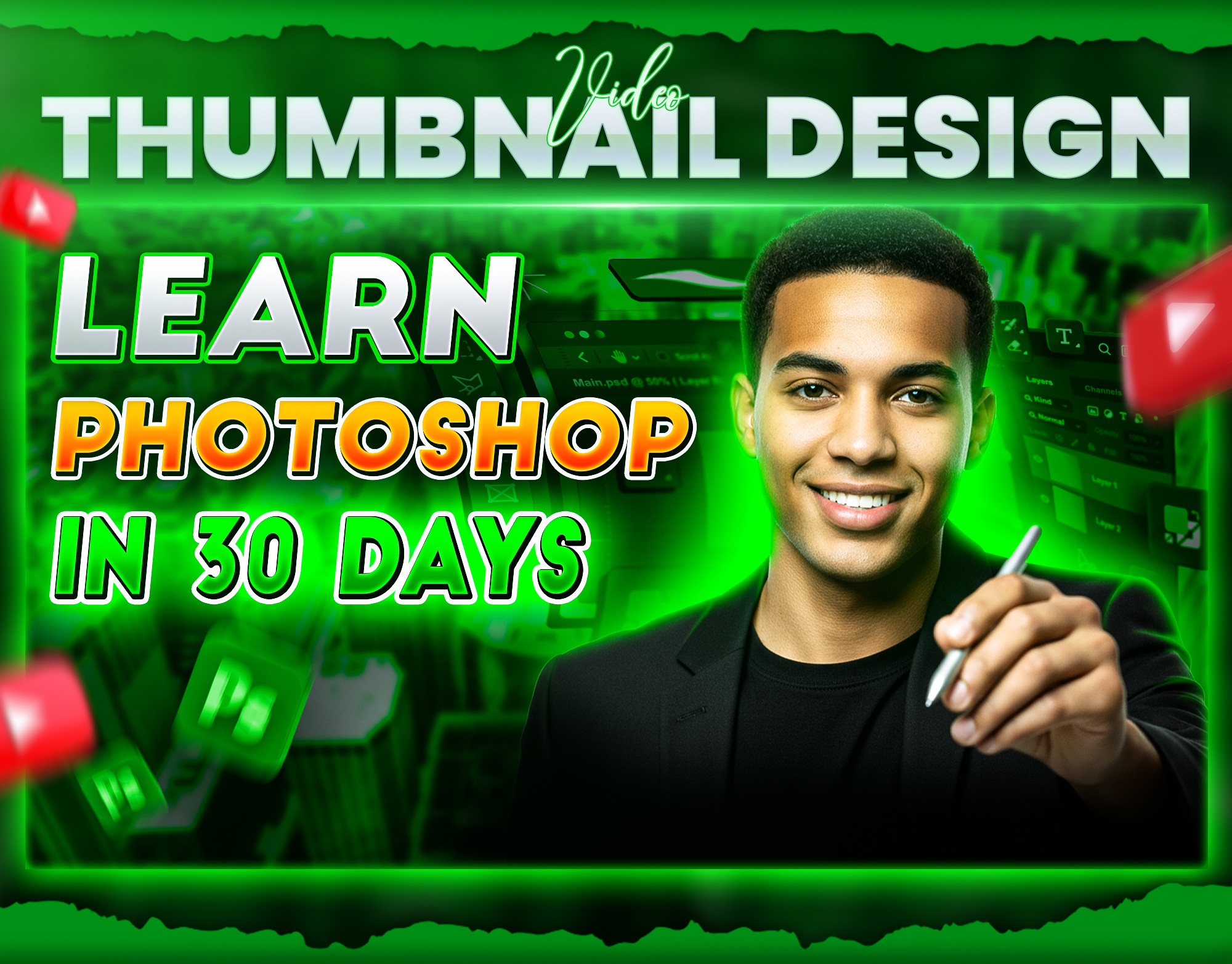 Professional Attractive Video Thumbnail Design content creator design educational thumbnail graphic design modern thumbnail photoshop thumbnail premium design social media design thumbnail design tutorial thumbnail video thumbnail youtube design youtube thumbnail