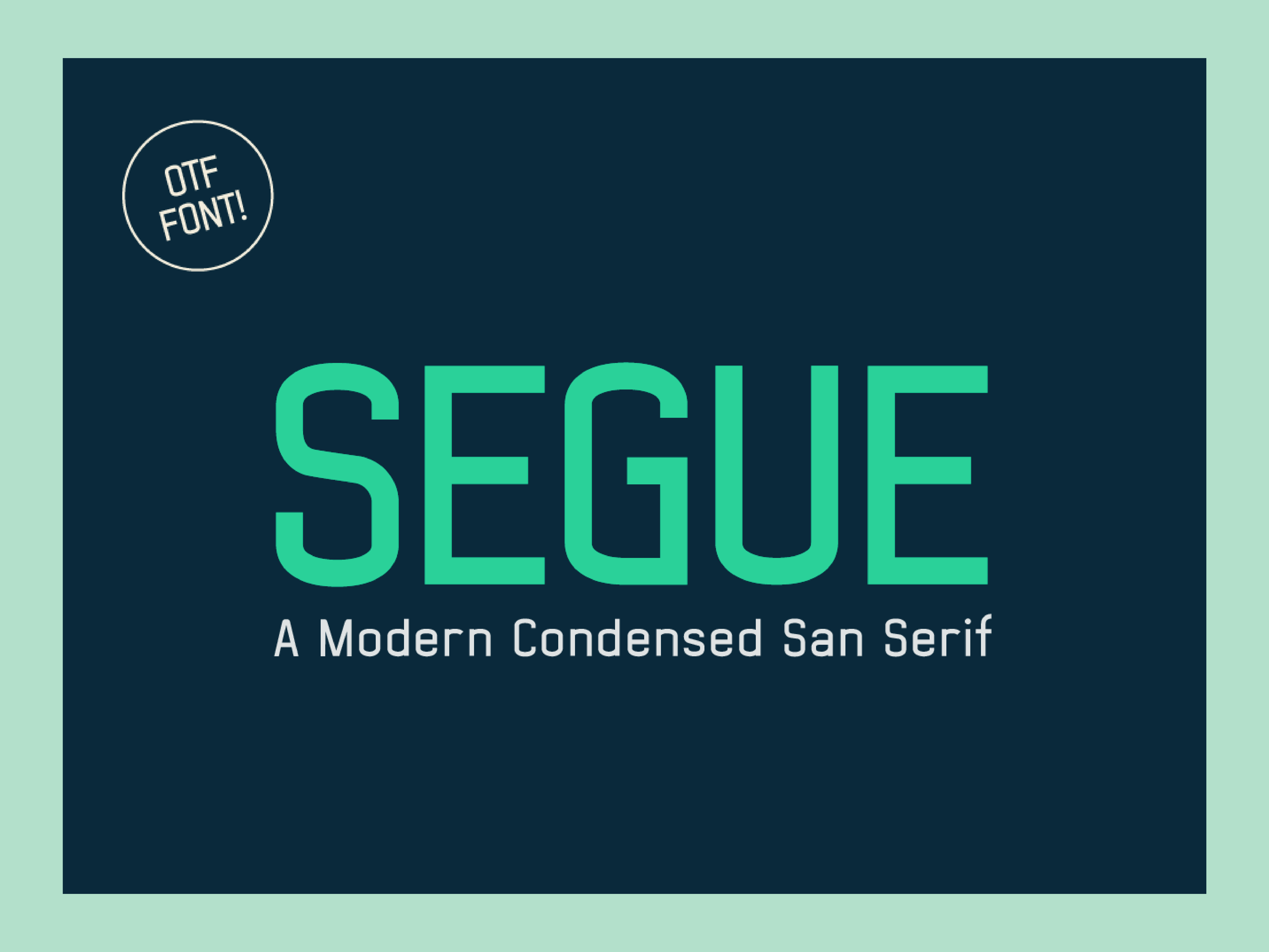 Segue Typeface