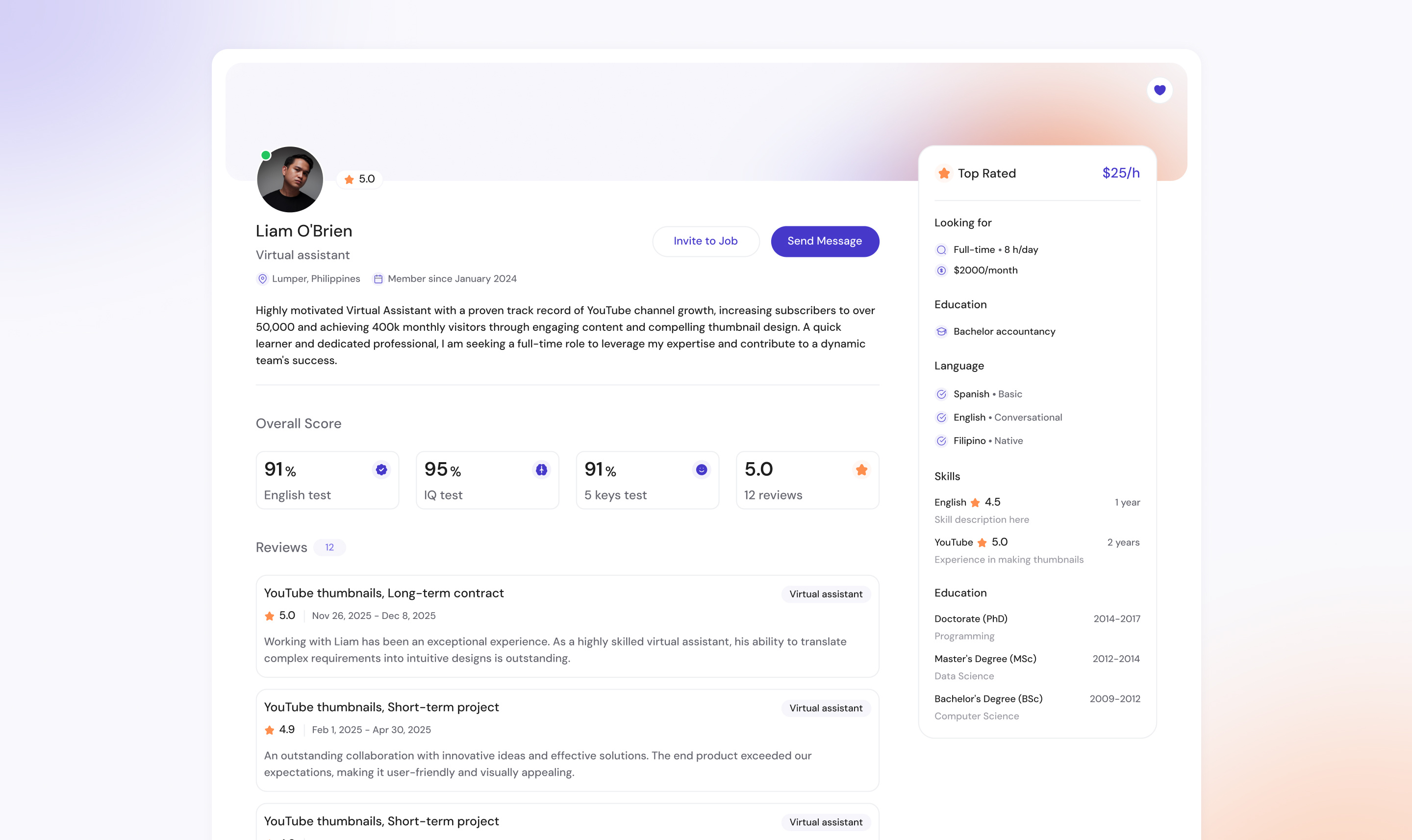 UI & UX Redesign | Dashboard Optimization | SaaS platform ai ai powered candidates case study charts crads dashboard freelancer profile grid view list view profile recruters redesign search table